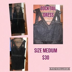 Black Lace Cocktail Dress